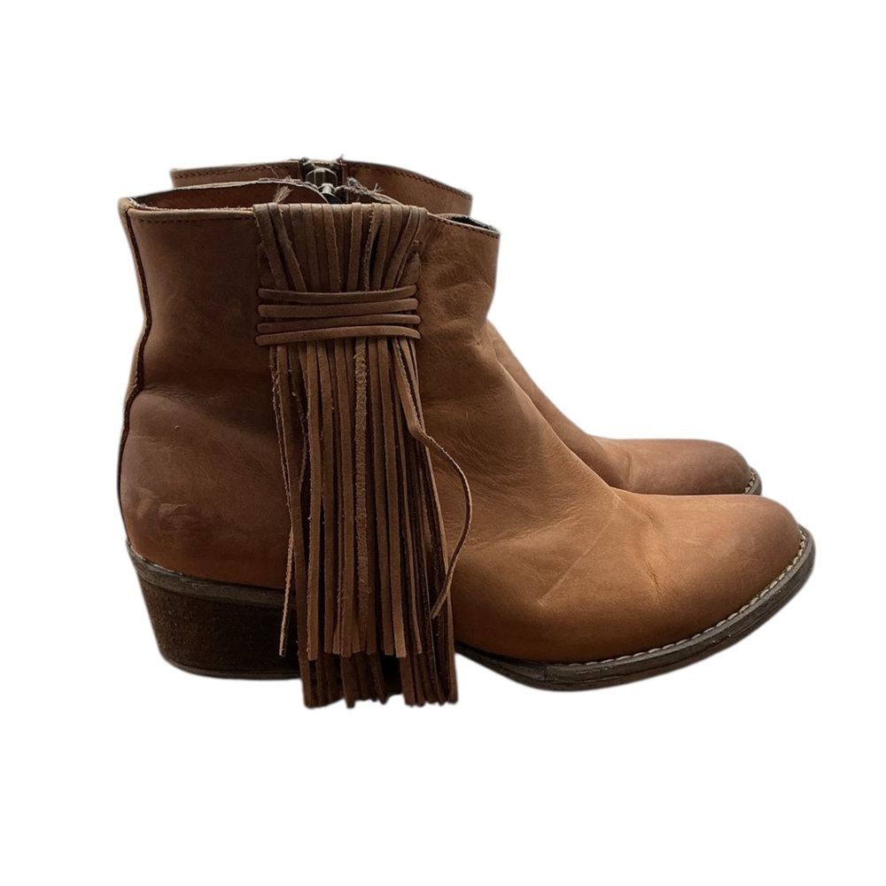 Circle G Brown Leather Ankle Boots size‎ 6.5